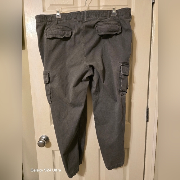 Men's Sonoma flexwear comfort waist straight leg gray cargo pants size 46x29 - Picture 2 of 8